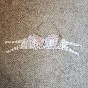 Sundazed White Floral Bikini Top